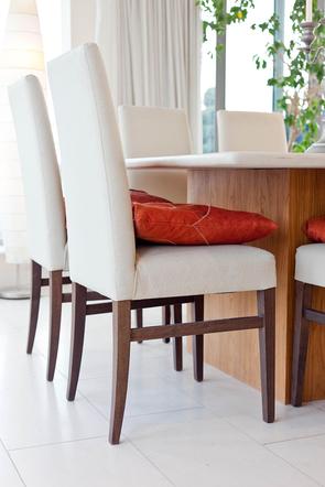 two dining chairs in London serviced apartment