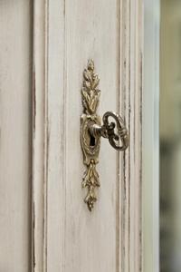 Wooden door lock in London apartments holiday