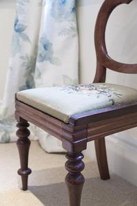 wooden chair in short term rental in London